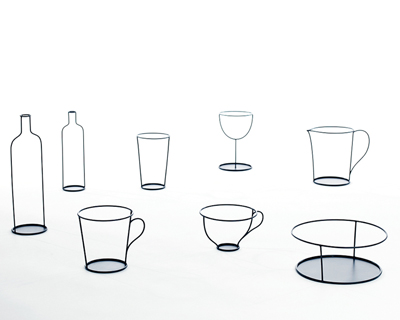 small black vases by nendo for david design at stockholm furniture fair