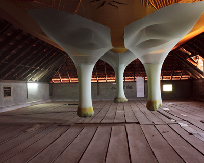 life is a river by ernesto neto at india's first biennale