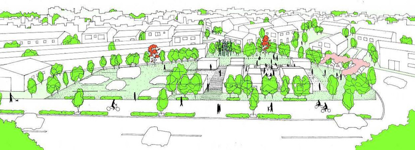 sugawaradaisuke: aqua plannet headquarters / office in forest