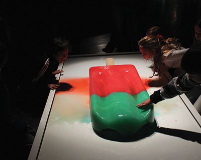 giant melting popsicles by luciana rondolini