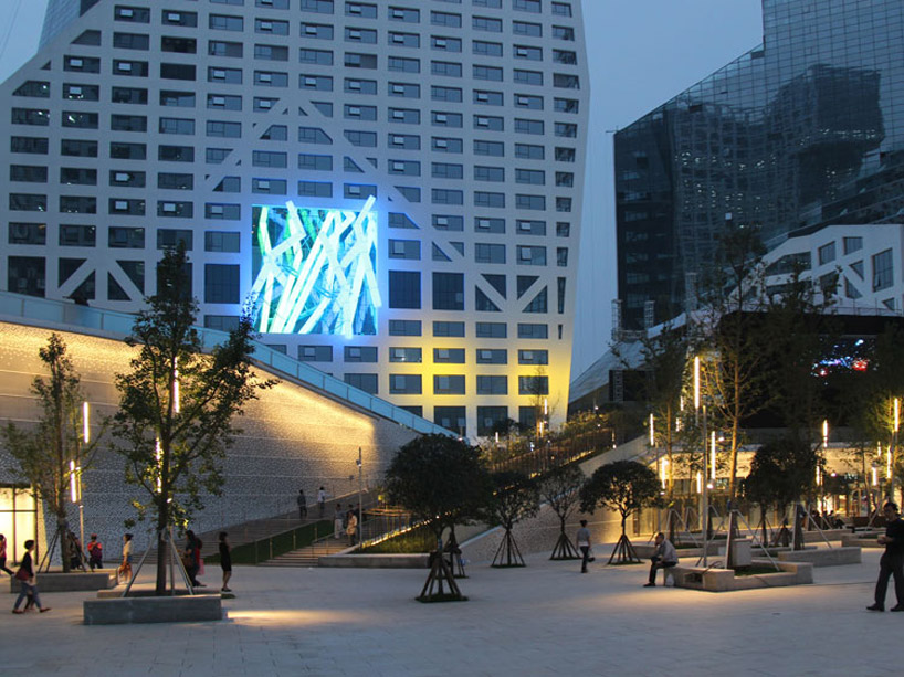 steven holl speaks about the completed sliced porosity block, chengdu
