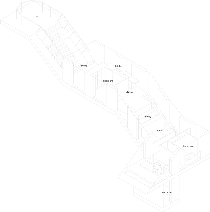 komada architects office: SLIDE house
