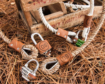 manilla hemp bike chains and lettered locks by dalman supply company