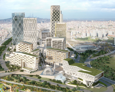 HOK: istanbul international financial center under construction