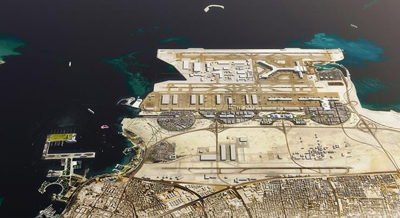 OMA chosen to masterplan airport city for HIA in qatar 