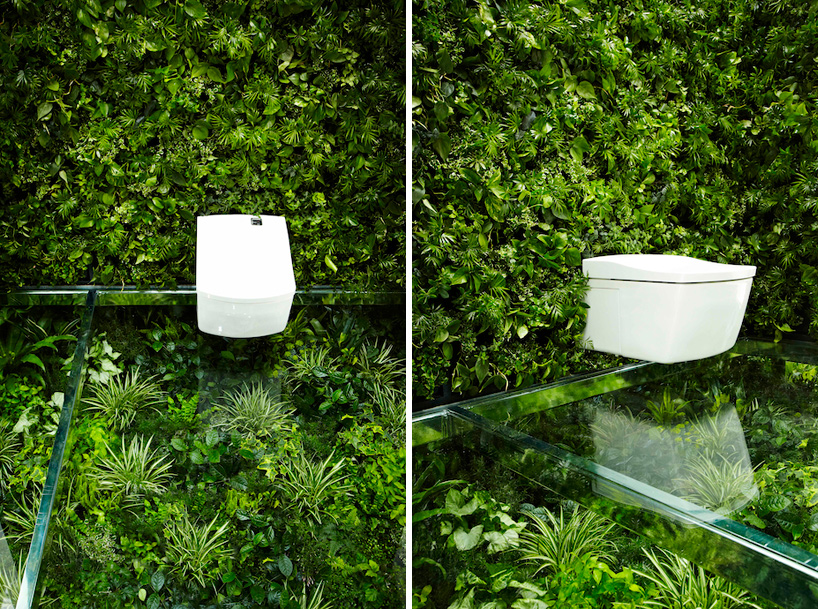 naruse inokuma architects green bathroom concept   house vision 2013