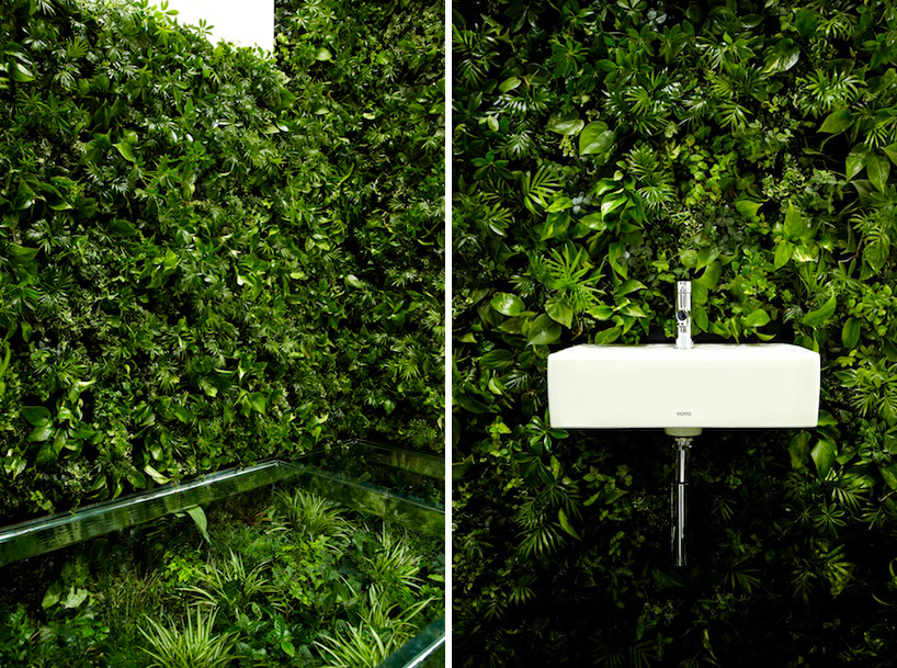 naruse inokuma architects green bathroom concept   house vision 2013