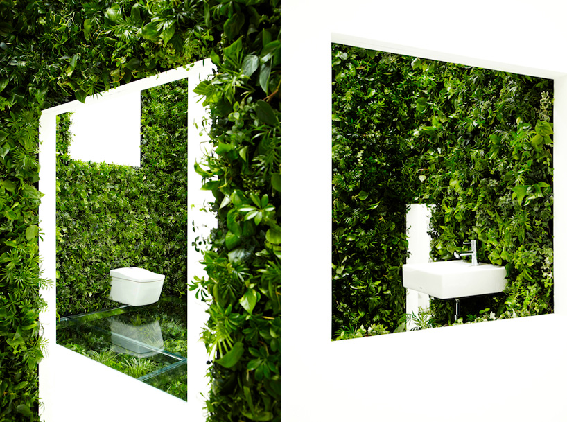 naruse inokuma architects green bathroom concept   house vision 2013