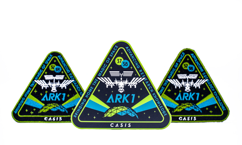 shepard fairey: mission patch design for CASIS   ARK1