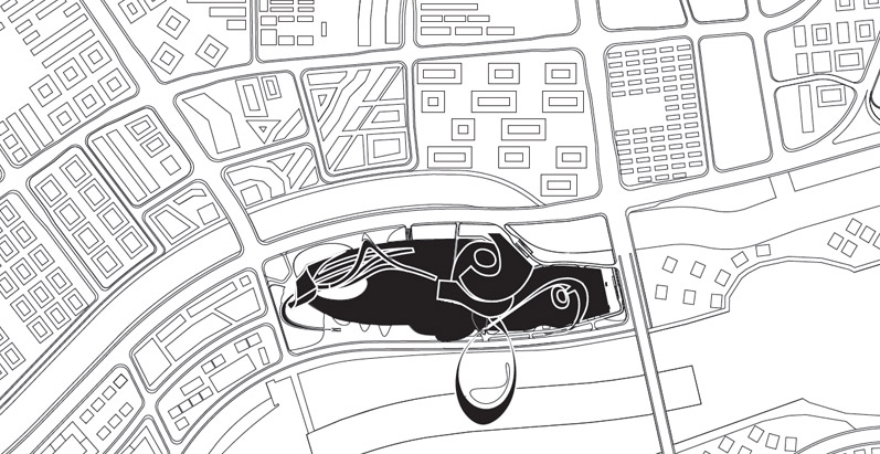 coop himmelb(l)au: changsha meixihu culture and art center proposal