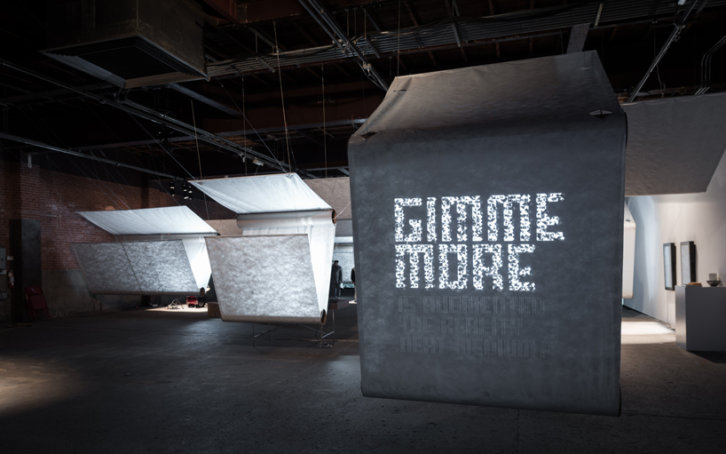 gimme more’ augmented reality installation at eyebeam by SOFTlab + pentagram