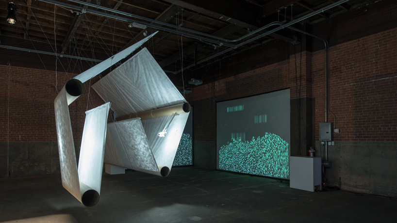 gimme more’ augmented reality installation at eyebeam by SOFTlab + pentagram
