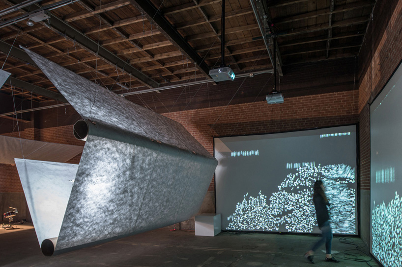gimme more’ augmented reality installation at eyebeam by SOFTlab + pentagram