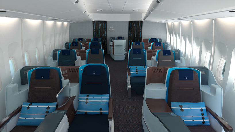 KLM airlines world business class interior design by hella jongerius