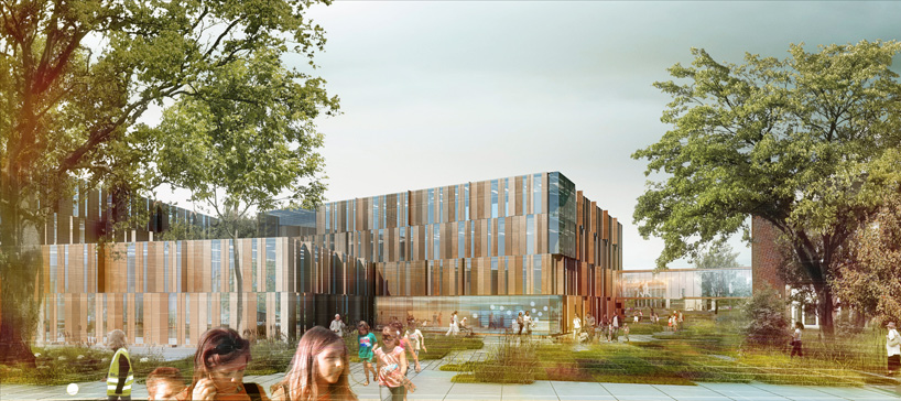 schmidt hammer lassen architects to extend helsingborg hospital in sweden