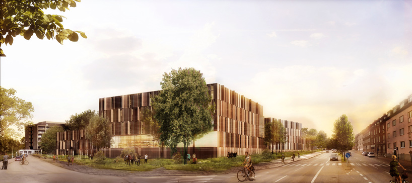 schmidt hammer lassen architects to extend helsingborg hospital in sweden