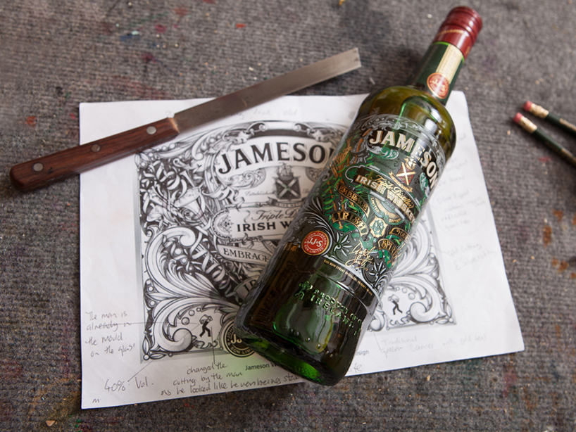jameson whiskey st. patrick's day 2013 label design by david smith 