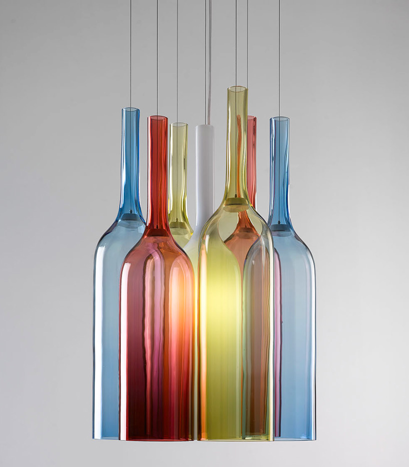 bohemian glass blown jar RGB lights by arik levy for lasvit 