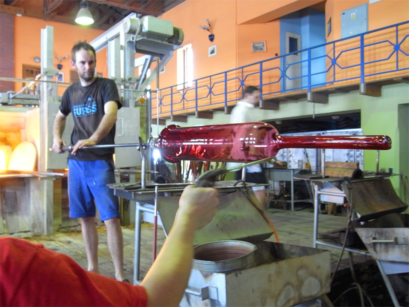 bohemian glass blown jar RGB lights by arik levy for lasvit 