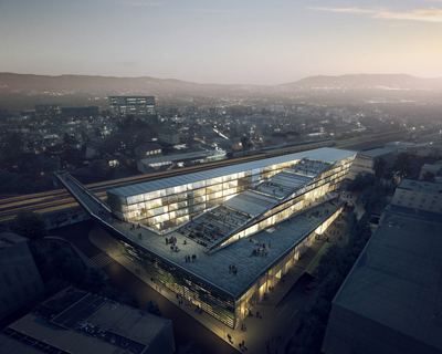 kengo kuma design for SUPSI, mendrisio, switzerland