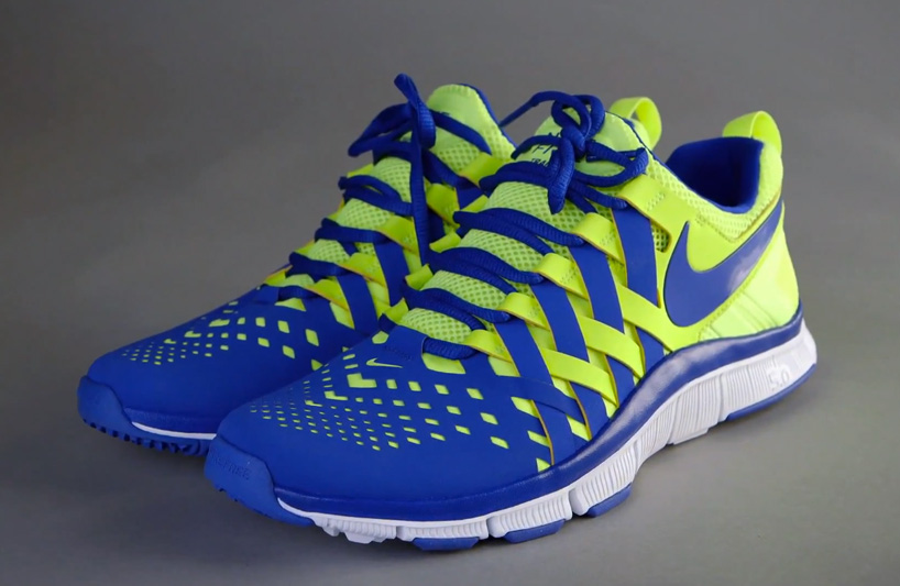 free trainer 5.0 blue and yellow