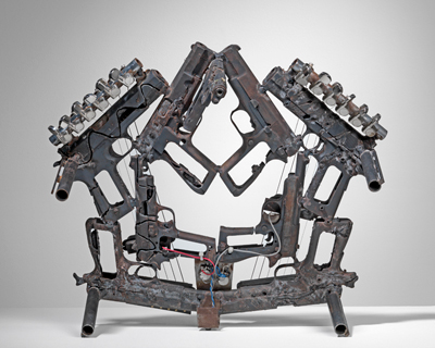 weapon instruments by pedro reyes at lisson gallery