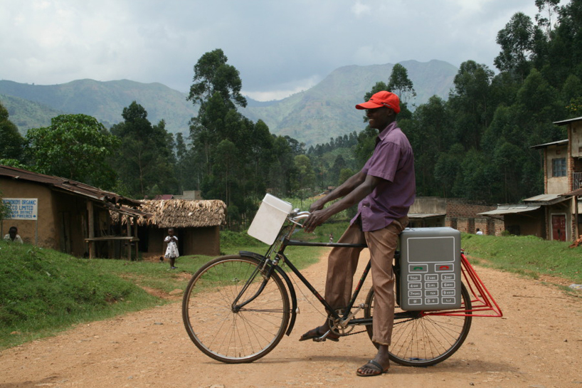 text message activated solar powered cellphone charging stations in uganda