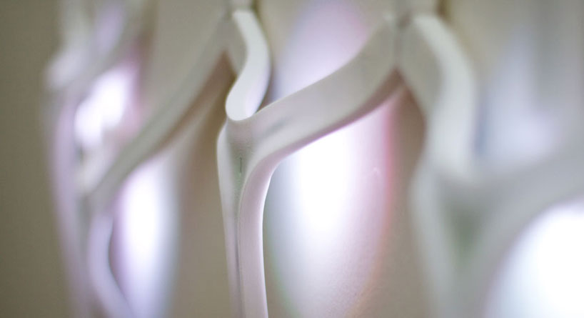 waelice 3D printed wall lamps by nodesign   saint etienne biennale 2013