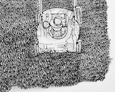 highly detailed wire illustrations by CW roelle