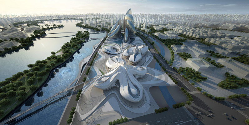 zaha hadid: changsha meixihu international culture & art center