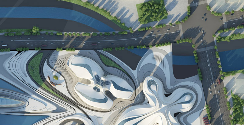 zaha hadid: changsha meixihu international culture & art center