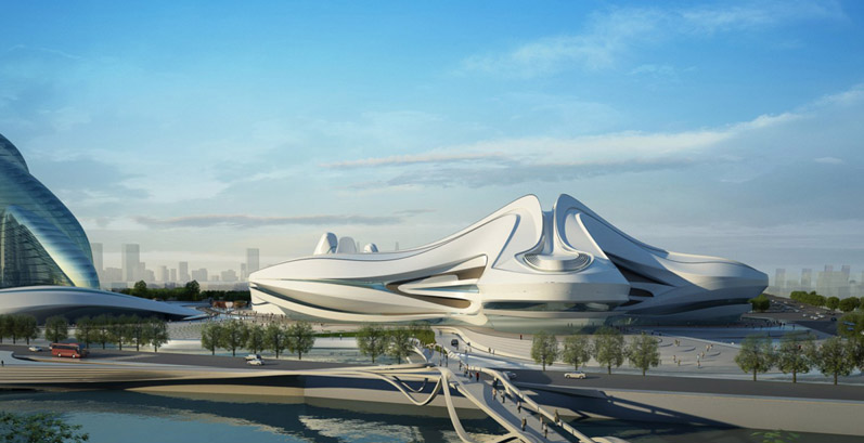 Zaha Hadid: Changsha Meixihu International Culture & Art Center