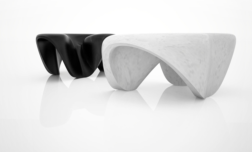 sponsor Elemental use zaha hadid: mercuric marble tables for citco at salone del mobile 2013