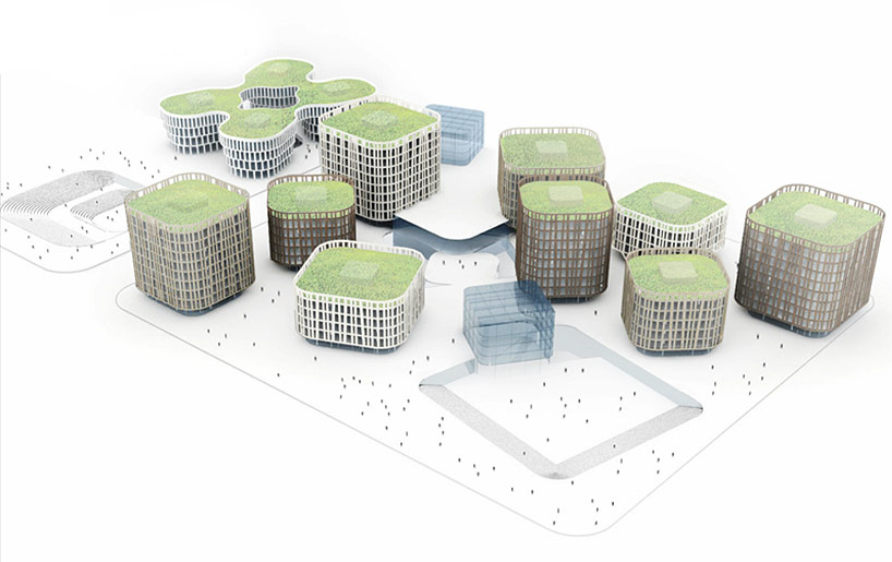 MVRDV: CBD at shanghai hongqiao airport under construction 