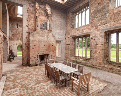 the historic royal family's astley castle sees a renovation in brick