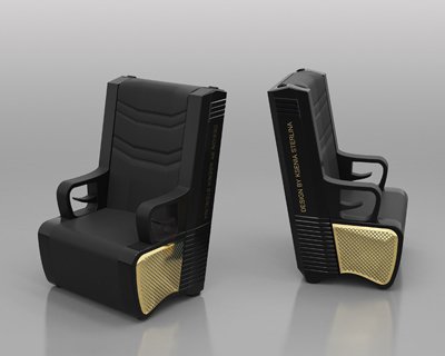 bang bang armchair by ksenia sterlina