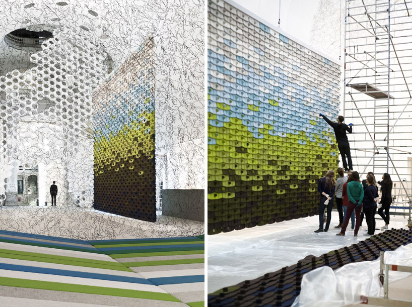 ronan and erwan bouroullec: momentane exhibition at les arts decoratifs