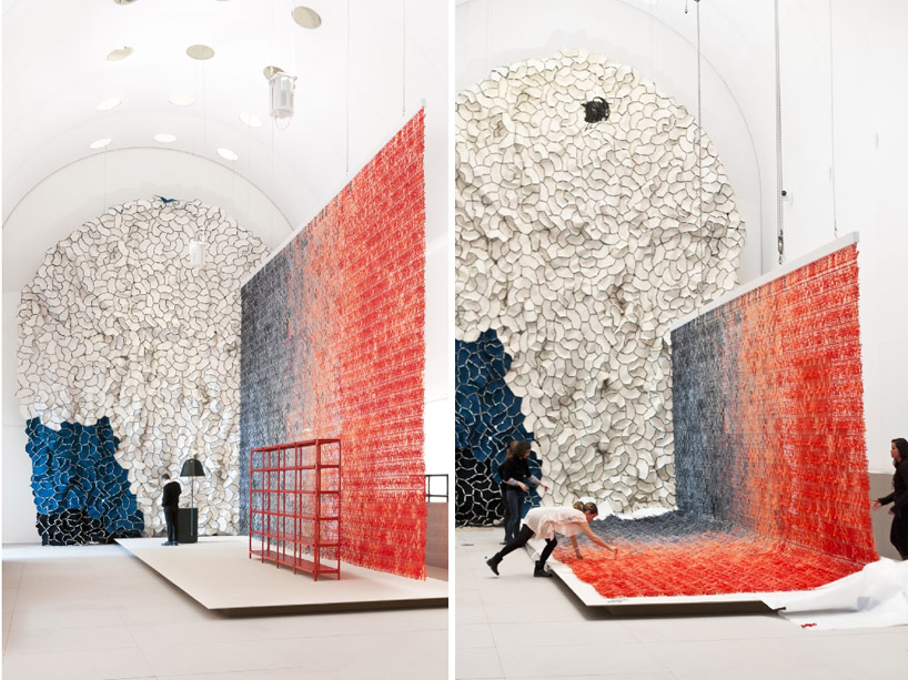 ronan and erwan bouroullec: momentane exhibition at les arts decoratifs
