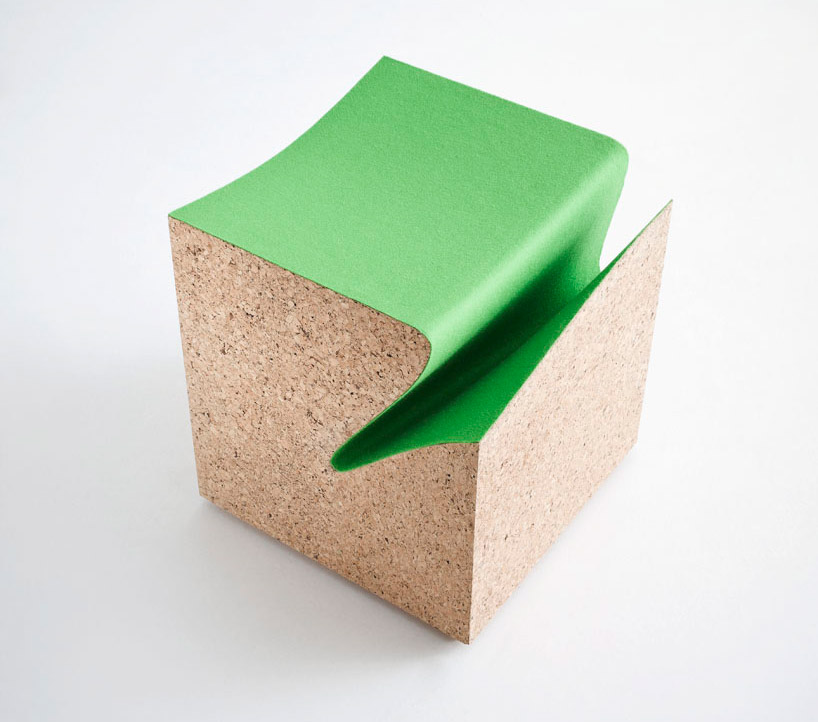 eroded cork stool ES3 by im LAB