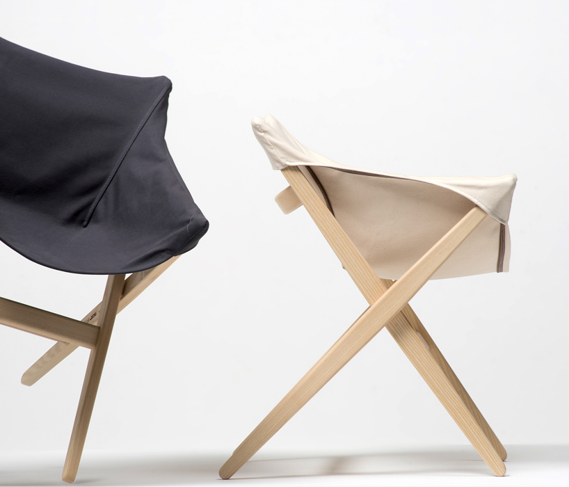 jasper morrison's fionda for mattiazzi references the frame of a camping chair