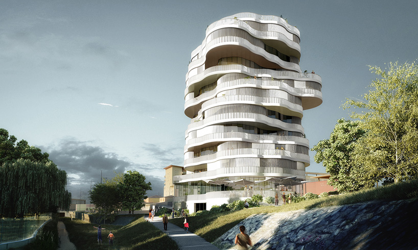 farshid moussavi architecture wins montpellier tower residence competition