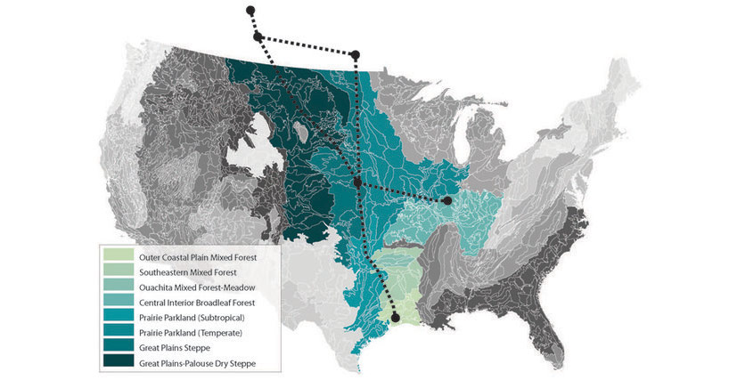keystone XL pipeline trail: a cross country bike path by SWA group