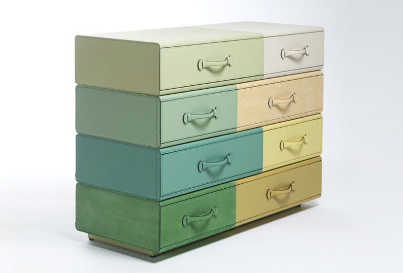 leather suitcase furniture by maarten de ceulaer for nilufar