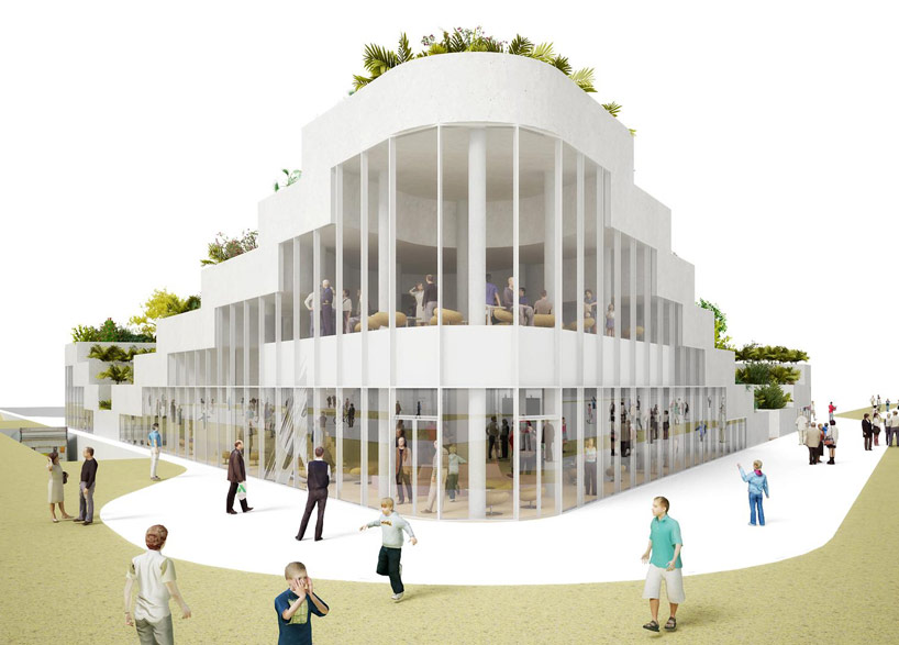 NL architects: super market sanya lake park 
