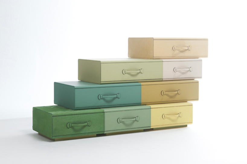 leather suitcase furniture by maarten de ceulaer for nilufar