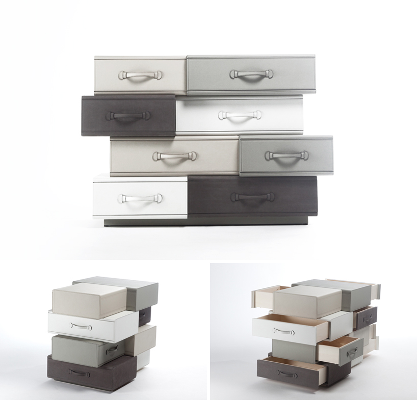 leather suitcase furniture by maarten de ceulaer for nilufar