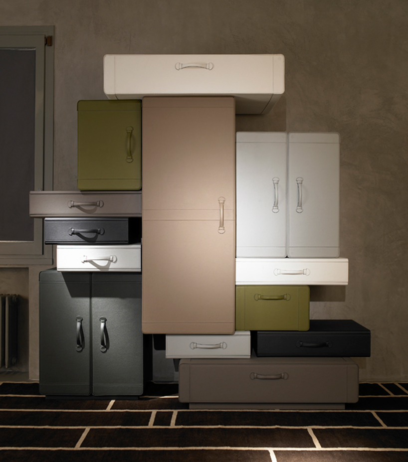 leather suitcase furniture by maarten de ceulaer for nilufar