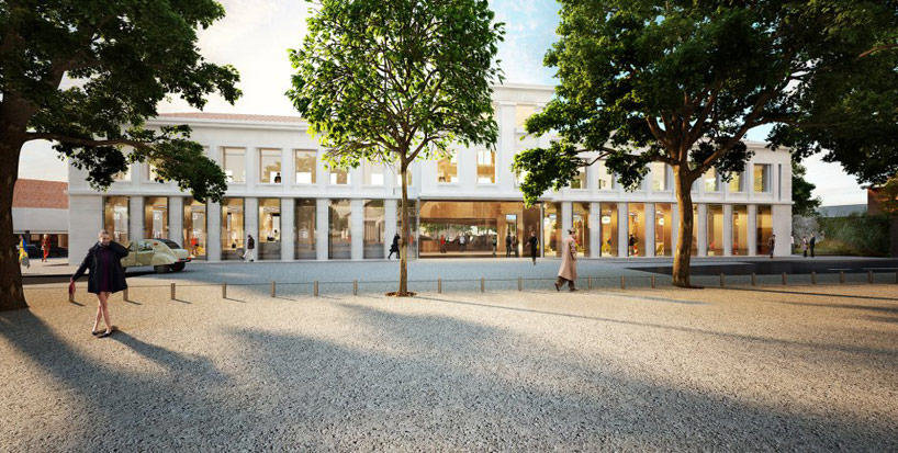 tank architectes: mediatheque de la madeleine under construction
