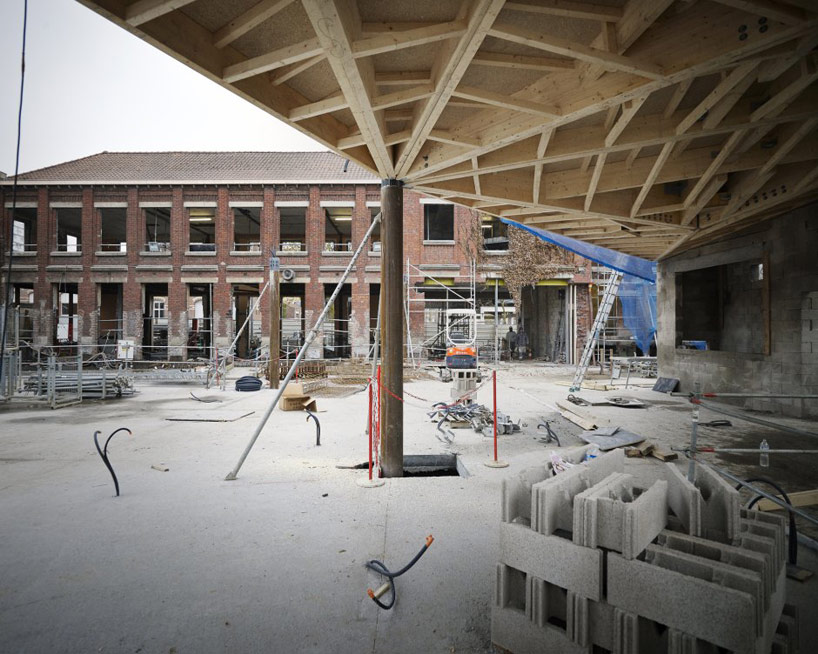 tank architectes: mediatheque de la madeleine under construction
