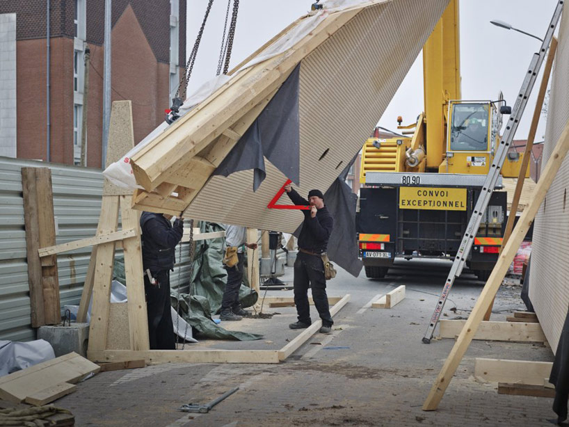 tank architectes: mediatheque de la madeleine under construction